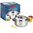Vinod Stainless Steel Stainless steel Hot Casserole (1000 ml) - Free Delivery