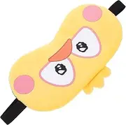 WOFASHPURET Cartoon Blindfold Sleeping Sleep Eye Mask Plush Eye Mask Night Mask Travel Eye Mask Sleep Masks Sleep Mask Silk Sleep Mask Blackout Eye Mask for Travel Sleep Mask Men Yellow Fabric