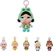 LEGQYJK Cryings Again Plush Figures, Cryings Babies Plushdoll, Crybabys Dolls Cuddly Toy Animes Action Figures Collectible Figures Plush Toy Stuffed Toy Doll Pendant Birthday Gift (F)