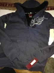 Tony Hawk Boys Fern Hoodie size Small(8) Dark Blue/Gray Color, NWT