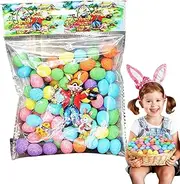 Small Easter Egg Decoration, Small Foam Easter Eggs, Colourful Artificial Easter Eggs, Glitter Easter Party Decorations, Decorative Foam Egg Basket Fillers for Festival Parties