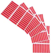 5 Sheets Tabs Side Clear False Nails Press Glue Strips Displaying Full Polish Decals Gel Nail Strips Manicure Ring Stand Pantry Carpet Tape Duct Tape Clear Labels Light Red Plastic