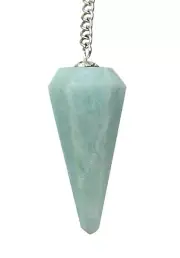 Amazonite Dowsing Crystal Pendulum