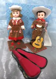 Madame Alexander 8" GRAND OLDE OPRY DUET #77007 New/Mint- Restrung-W/box &tag
