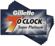 15 7 O'clock Double Edge Safety Razor Blades SUPER PLATINUM by 7 O'clock