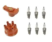 For Porsche 911 Ignition Kit Distributor Cap Rotor Spark Plugs Tune Up Set BOSCH (for: Porsche)