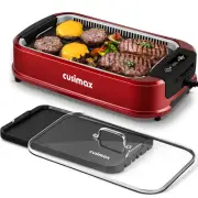 Indoor Grill, CUSIMAX Smokeless Grill Indoor, Electric Grill Griddle, 1500W K...