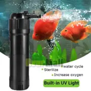 Internal Filter UV Sterilizer Aquarium Water Pump Oxygen for Fish Tank Clean