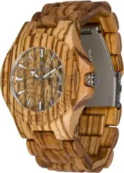 Maui Kool Lahaina Zebra Wood Wooden Watch