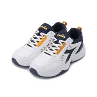 在飛比找ETMall東森購物網優惠-DIADORA 寬楦網球鞋 白藍 DA71503 男鞋 鞋全