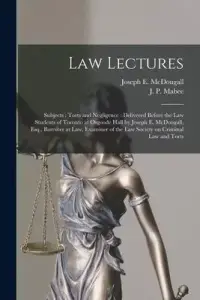 在飛比找博客來優惠-Law Lectures: Subjects: Torts 