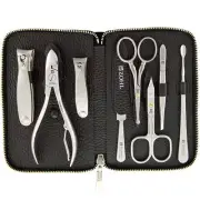 ZOHL Solingen Manicure Pedicure Set With Nose Hair Scissors Luxor L360 Zohl Ger