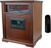 Lifesmart 1500W Portable Electric Infrared Quartz Space Heater for Indoor Use w