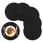 Round Braided Placemats Set of 6 Table Mats for Dining Tables Woven2934