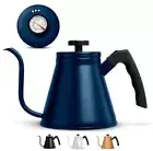Gooseneck Kettle, Kettle Stovetop, with Thermometer, Tea Pot, 3 Ply Stainless St