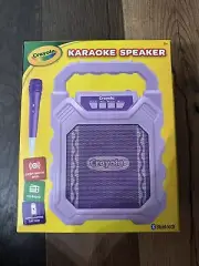 BRAND NEW IN BOX CRAYOLA KARAOKE SPEAKER BLUETOOTH FM RADIO MICROPHONE BATTERY