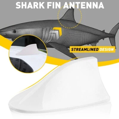 Car Signal Aerials Fin Shark FM Antenna Signal Roof Antenna for Polo Ford White (for: Porsche)