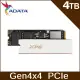 ADATA威剛 XPG GAMMIX S70 PRO 4TB PCIe 4.0 M.2 2280固態硬碟/五年保