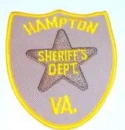 Sheriff Patch Hampton Virginia Va. New Genuine Original Scarce Vintage Scarce