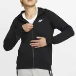 【NIKE 耐吉】SPORTSWEAR 女裝 連帽外套 休閒 刺繡 刷毛 基本 黑 BV4123-010 尺寸:S~L