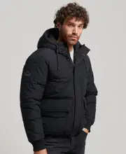 Vintage Mountain Puffer Jacket | Jet Black