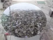 Natural Black Agate Dining Table Top, Bar Countertop Table, Outdoor Round Table