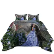 Lovers Fantasy Art Prince and Princess Coverlet