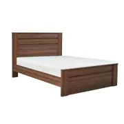Jason Wooden Bed Frame Queen Size Classic and Sturdy Design with Walnut Finish Walnut