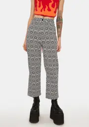 [Another Girl] Prudence Mono Print Heart Jeans