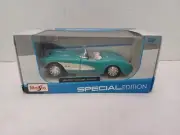 1957 CHEVROLET CORVETTE TURQUOISE COLORED 1/24 DIECAST MODEL CAR BY MAISTO G3