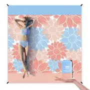 WIWIGO Beach Blanket Sandproof Extra Large Beach Mat Adults Waterproof Quick ...