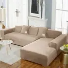 Velvet Sofa Cover for Lining Room Washable Sectional Couch Cover 1/2/3/4 Seater