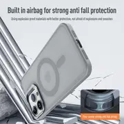 IPhone 15 Case,Compatible With MagSafe,Built-in Stash Stand Phone Case,Scratch-Resistant Back Cover-Purple