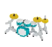Nanoblock 2 Drum Set Music Characters Building Blocks Mini Bricks Toy AU Genuine