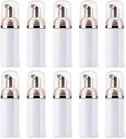 [SUIOPPYUW] 10pcs Foamer Pump Bottle Travel Leakproof Refillable Sub Package Containers Foaming Container Sub Package Holder Liquid Holders, Rose Golden, 60ml