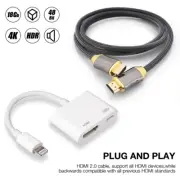 Digital AV HDMI 4K USB Cable Connector 1080P HD Adapter iPhone X XR Xs Max 2018