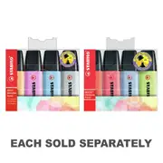 Stabilo Boss Pastel Highlighter (Pack of 4)