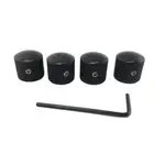 4pcs Set Electric Guitar Volume Tone Control Dome Knobs Metal Potentiometer Caps