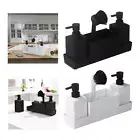 Kitchen Liquid Hand Soap Dispenser with Storage Tray for Sponges Scrubbers Brush