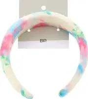 BP Women's Padded Tie Dye Headband White Multi NEW (101)
