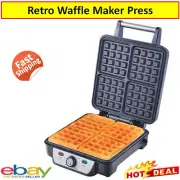 Family Waffle Maker Breakfast Snack Machine Non-Stick Pancake Cake Electric AU