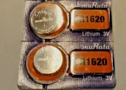 Lot 2 CR1620 muRata (Ex Sony) Lithium , watch Battery, 3V, Coin, button battery