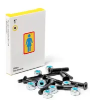 Girl Skateboards 1" Allen Key bolts Skateboard Hardware BLACK