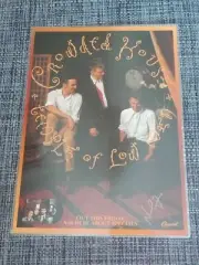 CROWDED HOUSE - TEMPLE OF LOW MEN - SIGNED AUTOGRAPHED PROMO POSTER - LAMINATED
