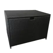 Alpha Outdoor Wicker Storage Box Large