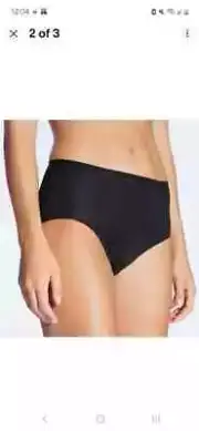CALIDA 21375 Size M / 6 Brief Panty Natural Comfort High Waist Black NIB