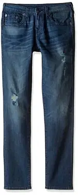NWT TRUE RELIGION Sz5 ROCCO SKINNY BOYS STRETCH-DENIM JEANS INK POT WASH $79.