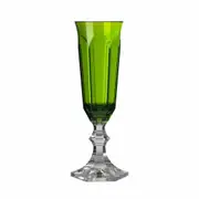 Mario Luca Giusti Dolce Vita Set of 2 Champagne Flute Green