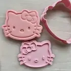 Hello Kitty Face Embosser Cookie Cutter And Stamp