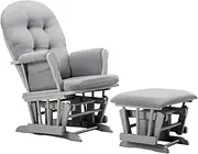Angel Line Windsor Glider and Ottoman Cushion, Grey
